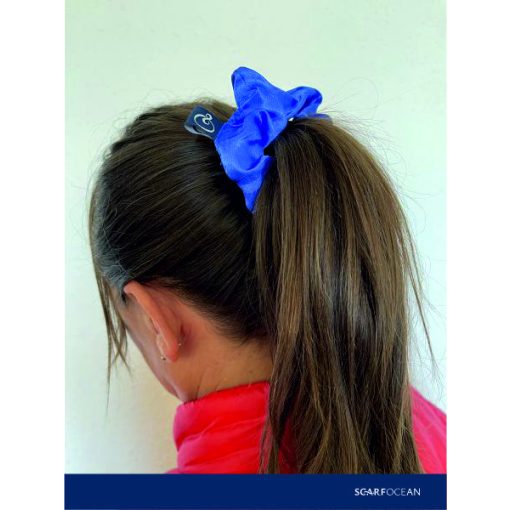 Királykék Szatén Hajgumi - Zafír Világ