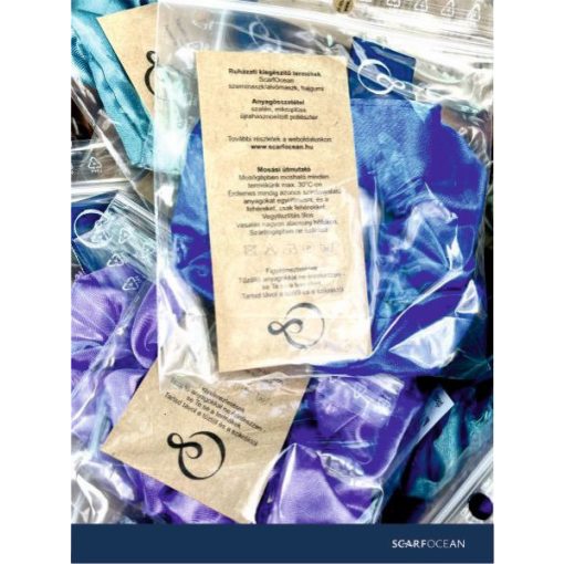 Királykék Szatén Hajgumi - Zafír Világ