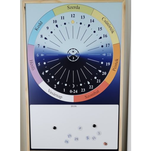 Hétkör mágnestábla, 60x90 cm