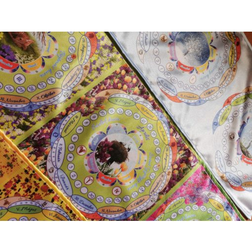 Évszakok Díszterítő – Selyemszatén asztali dekoráció 