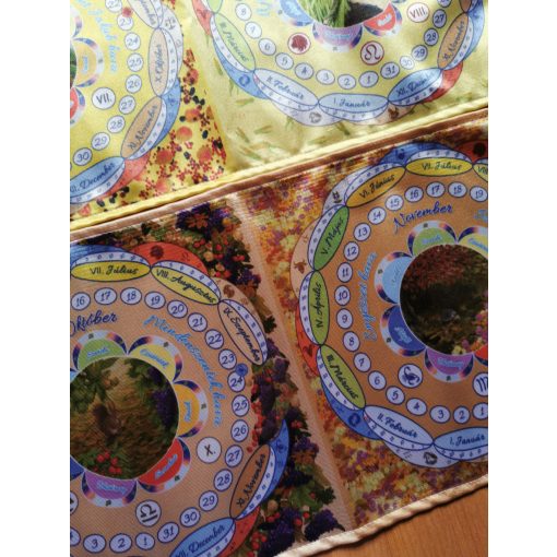 Évszakok Díszterítő – Selyemszatén asztali dekoráció 